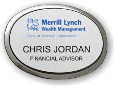 (image for) Merrill Lynch Wealth Management Silver Oval Executive Badge