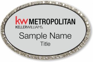 (image for) Keller Williams - Metropolitan Silver Oval Bling Silver Badge