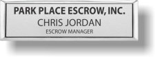 (image for) Park Place Escrow Small Silver Executive Badge