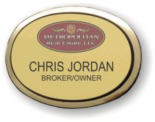(image for) Metropolitan Real Estate, LLC Executive Oval Gold Badge