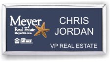 (image for) Meyer Real Estate Executive Blue Silver Framed Badge