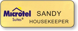 (image for) Microtel Suites Logo B Gold Badge