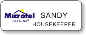 (image for) Microtel Inn & Suites Logo C White Badge