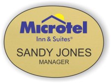 (image for) Microtel Inn & Suites Logo C Oval Gold Badge