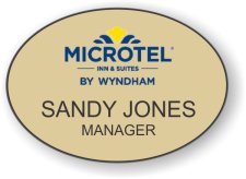 (image for) Microtel Inn & Suites Logo D Gold Oval Badge