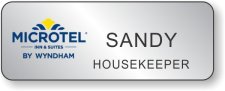 (image for) Microtel Inn & Suites Logo D Silver Badge