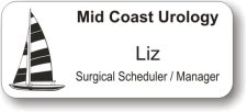 (image for) Mid Coast Urology White Badge