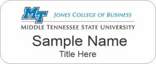 (image for) Middle Tennessee State University, Jones College of Business - Standard White Badge