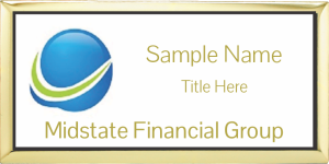 (image for) Midstate Financial Group Executive Gold Other Badge