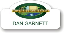 (image for) Mill Creek Ranch Resort Shaped White Badge