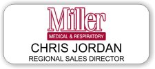 (image for) Miller Medical & Respiratory White Badge