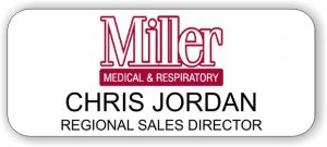 (image for) Miller Medical & Respiratory White Badge