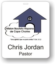 (image for) Mision Bautista Hispana de Cape Charles White Badge