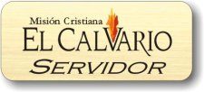 (image for) Mision Cristiana El Calvario Servidor Gold Logo Only Badge