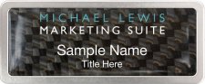 (image for) Michael Lewis | Marketing Suite Satin Anodized Frame Carbon Insert Badge