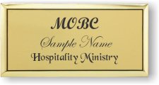 (image for) MOBC - Hospitality Ministry Large Gold Executive Badge
