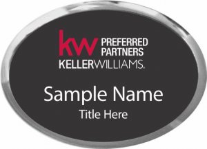 (image for) Keller Williams Preferred Partners Oval Executive Silver Black badge