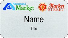 (image for) Albertsons Silver Name Badge