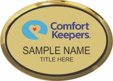 (image for) Comfort Keepers - Executive Gold Oval Badge