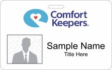(image for) Comfort Keepers - Horizontal Photo ID Badge