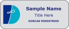 (image for) Dorcas Ministries Standard Silver badge - 1 Title Line