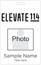 (image for) Elevate 114 Photo ID Vertical badge