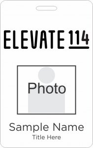 (image for) Elevate 114 Photo ID Vertical badge