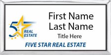 (image for) Five Star Real Estate - Executive Silver with White Badge