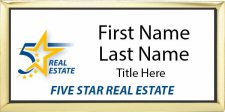 (image for) Five Star Real Estate - Executive Gold with White Badge