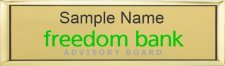 (image for) Freedom Bank Small Executive Gold badge