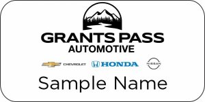 (image for) Grants Pass Automotive Standard White badge