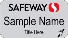 (image for) Safeway Management Silver Hearing Impaired Name Badge