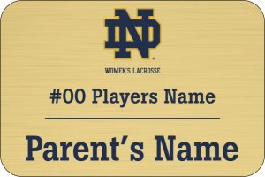 (image for) Notre Dame Women\'s Lacrosse Gold badge With Niceguard Coating