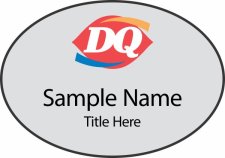 (image for) Dairy Queen Oval Silver Badge