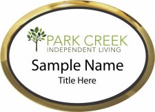 (image for) Park Creek Independent Living Oval Executive Gold Other Badge