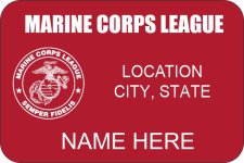 (image for) Marine Corps League Red Badge