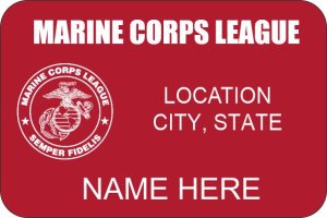 (image for) Marine Corps League Red Badge