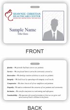 (image for) Shawnee Christian Healthcare Center Photo ID Horizontal Double Sided badge