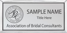 (image for) Assoc. of Bridal Consultants Silver Executive Name Badge