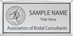 (image for) Assoc. of Bridal Consultants Silver Executive Name Badge