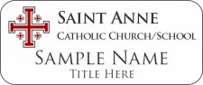 (image for) St. Anne Catholic Church/School White Rounded Corners badge