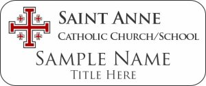 (image for) St. Anne Catholic Church/School White Rounded Corners badge