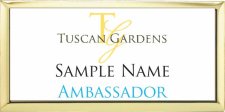 (image for) Tuscan Gardens Large Executive Gold AMBASSADOR Badge