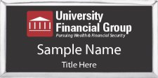 (image for) University Financial Group, Inc. | Executive Silver Badge with Black Insert