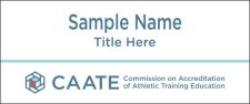 (image for) CAATE Standard White Square Corner badge