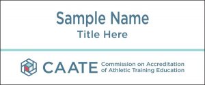 (image for) CAATE Standard White Square Corner badge