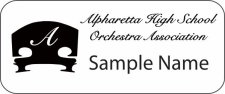(image for) Alpharetta High School Orchestra Assoc., Alpharetta, Georgia Standard White badge
