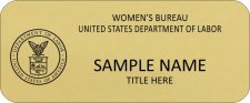 (image for) Department of Labor - Women's Bureau Standard Gold Badge