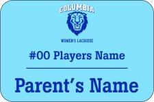 (image for) Columbia University Women's Lacrosse Blue Badge With Niceguard Coating