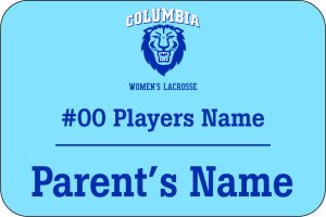 (image for) Columbia University Women\'s Lacrosse Blue Badge With Niceguard Coating